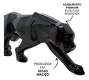 Pantera Negra Estatua Decoraçao Leopardo Escultura Premium